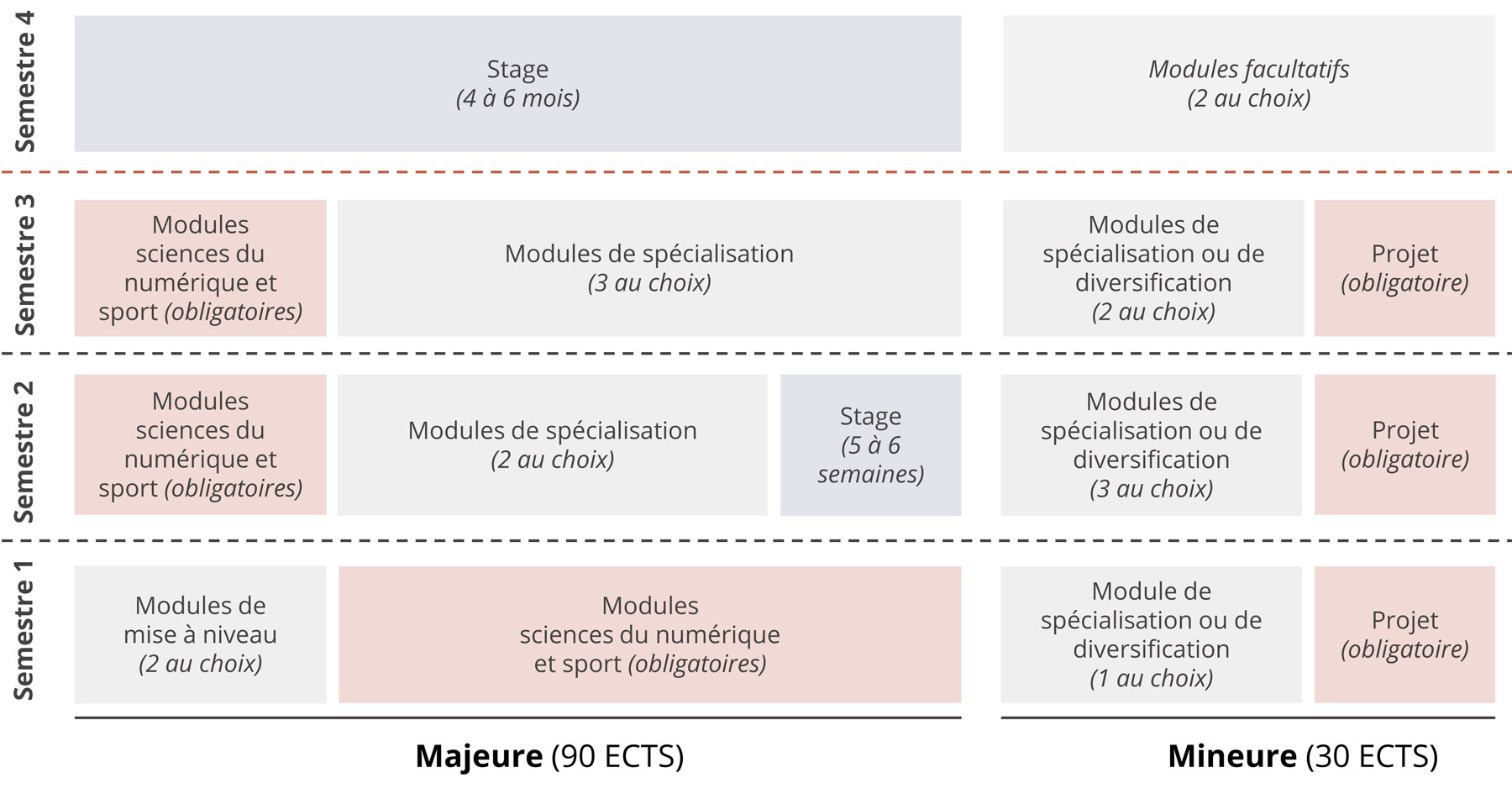 Structuration du master sciences du numérique et sport